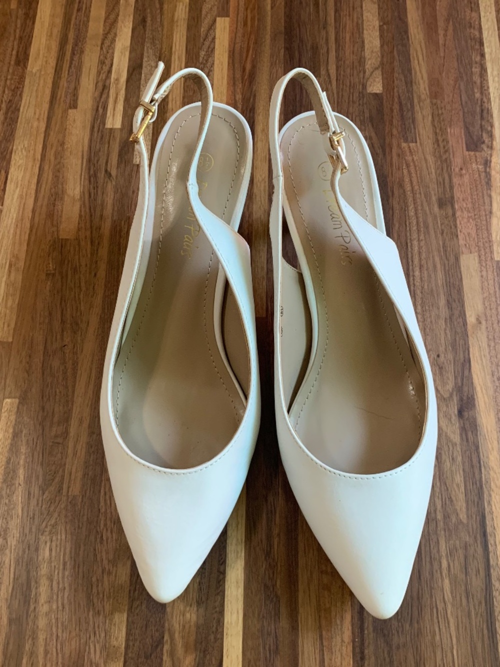 Dream Pairs White Slingback